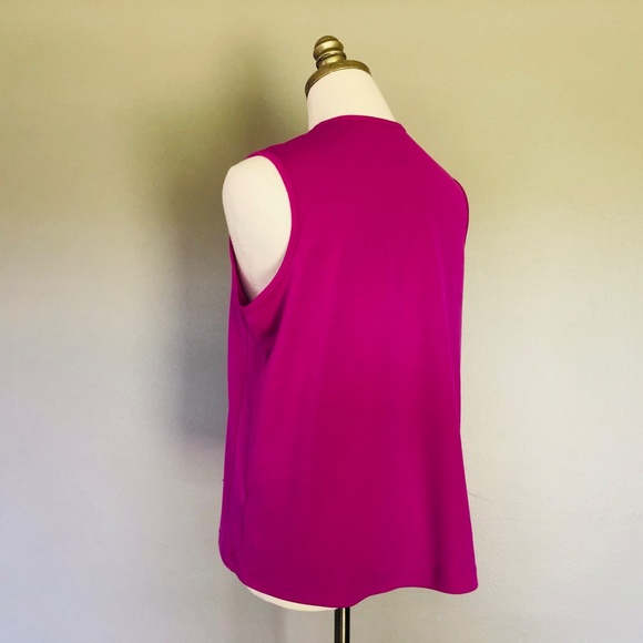 Workout Top Sleeveless Hot Pink Pullover Large - Picture 5 of 7